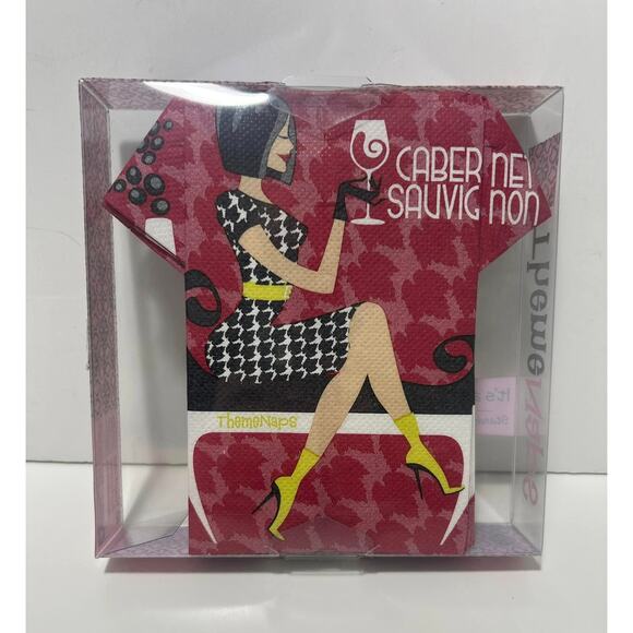 Cabernet Sauvignon 16 Napkins Stands up for Décor Theme Naps Wine Dress 2 ply - Picture 2 of 3